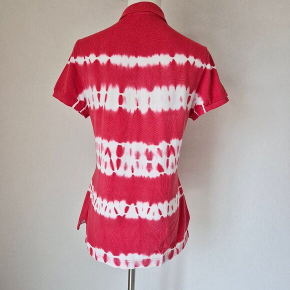 Ralph Lauren Sport Big Pony Tie Dye Batik Cotton Polo Shirt Short Sleeve - Picture 5 of 10